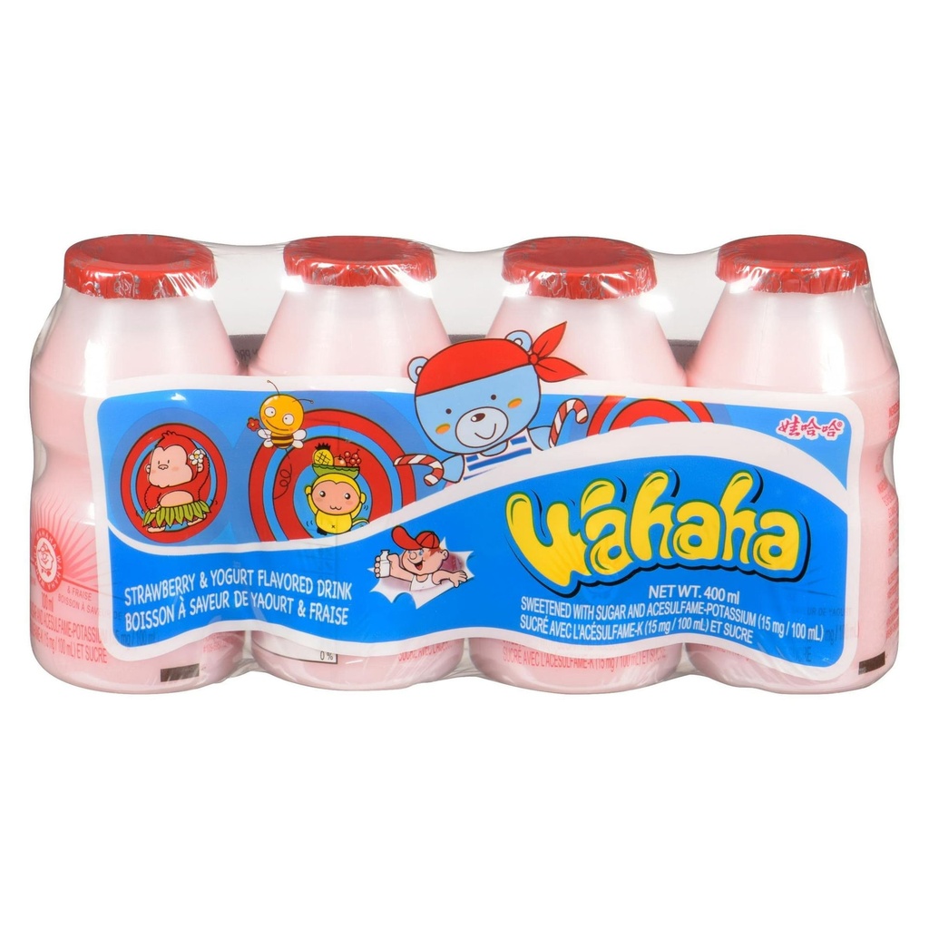 Boisson au yaourt Wahaha à saveur de fraise