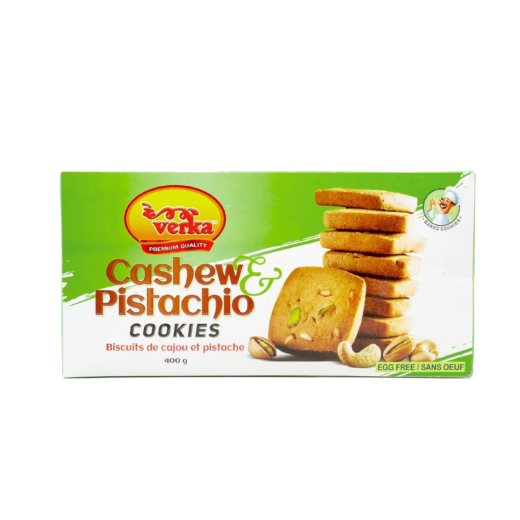 Biscuits Verka aux noix de cajou et pistaches, 400g