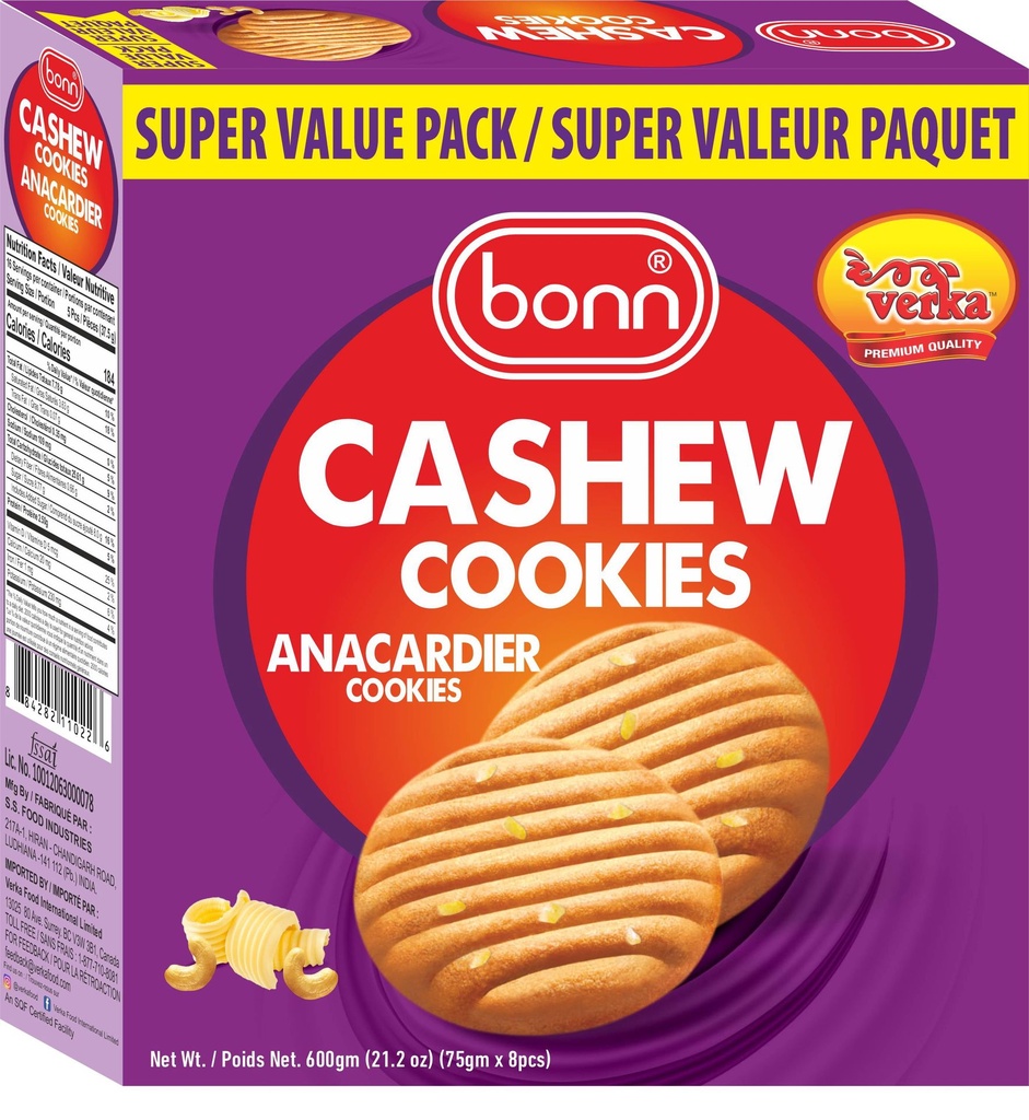 Biscuits Bonn à la Noix de Cajou, 600g