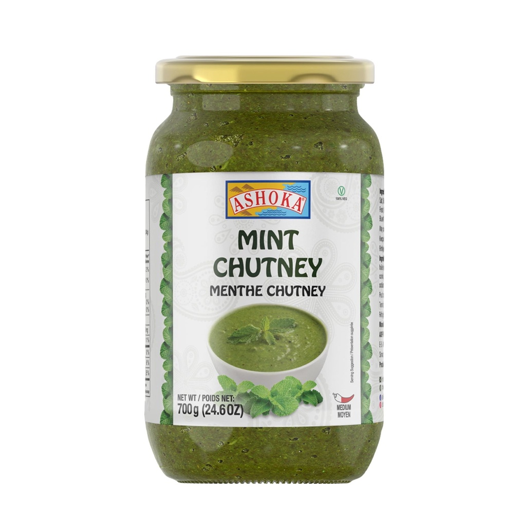 Ashoka Chutney Mint in Glass Jar 700G