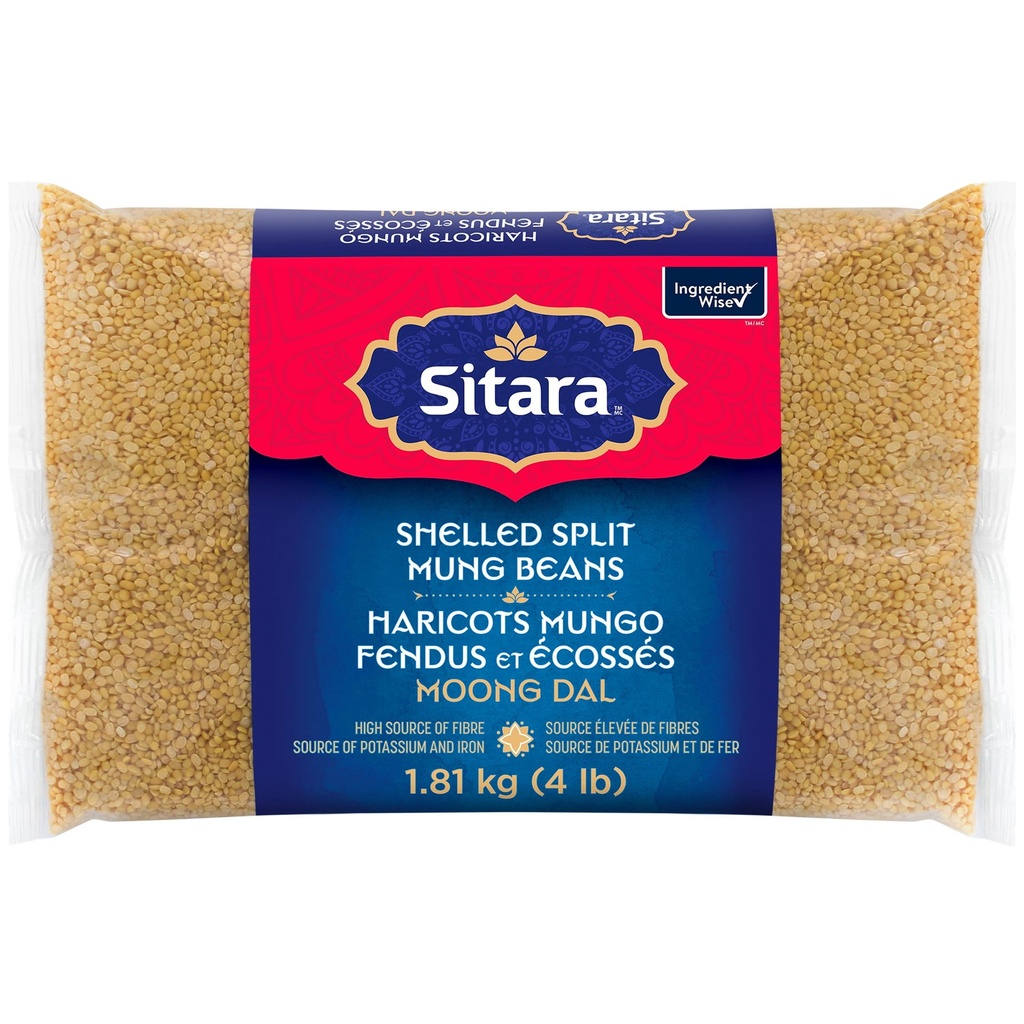 Sitara Haricots Mungo Fendus et Écossés - 4LB 1.8 kg