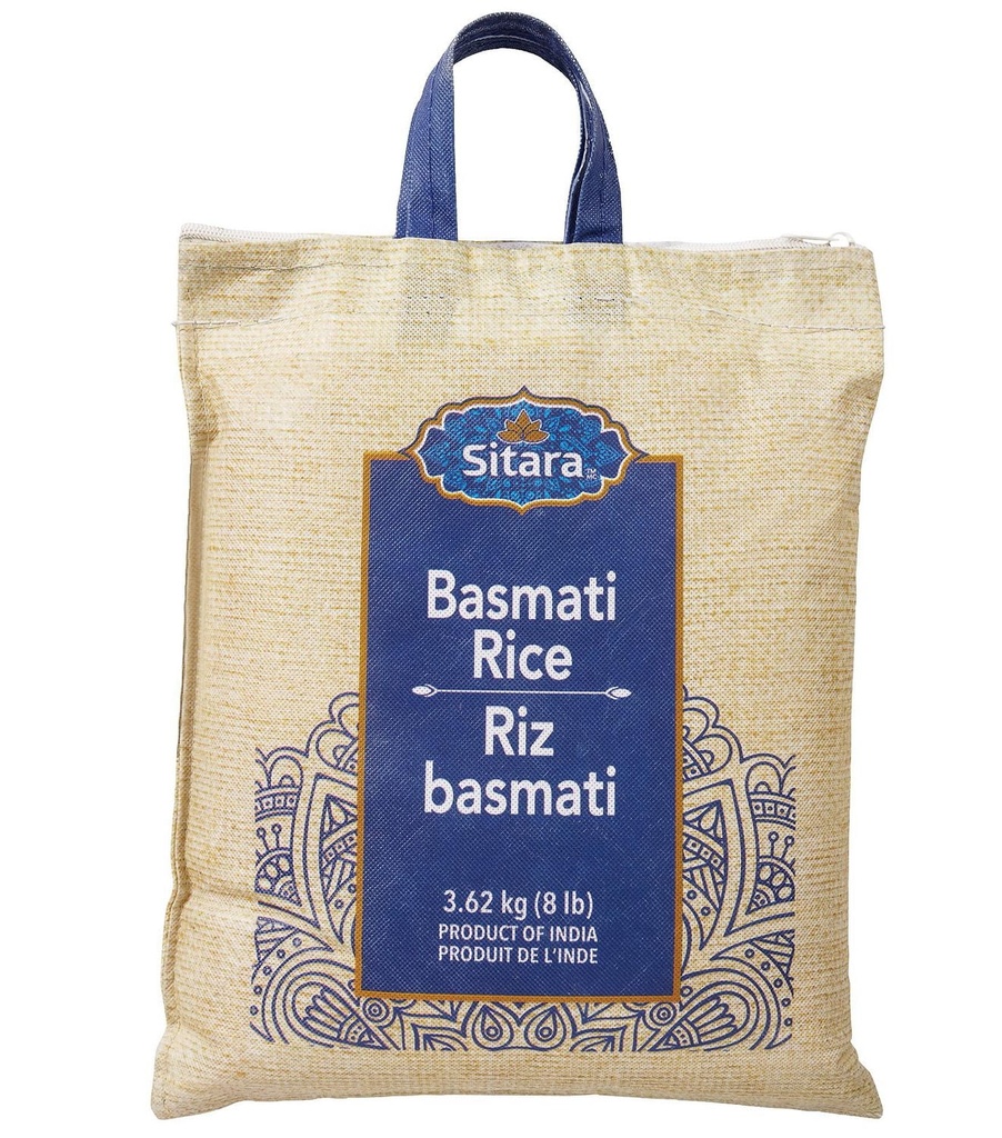 Riz Basmati Premium Sitara, sac de 3,62 kg
