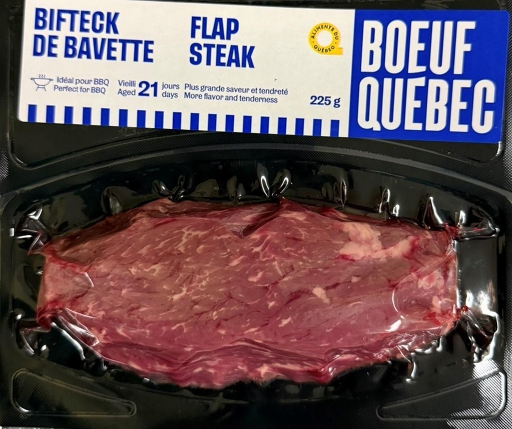 Boeuf Quebec Bavette boeuf Coupe boeuf savoureuse tendre du bas de l'aloyau