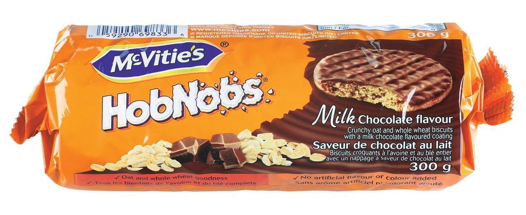 McVitie's McVities Biscuits Hobnob au chocolat au lait