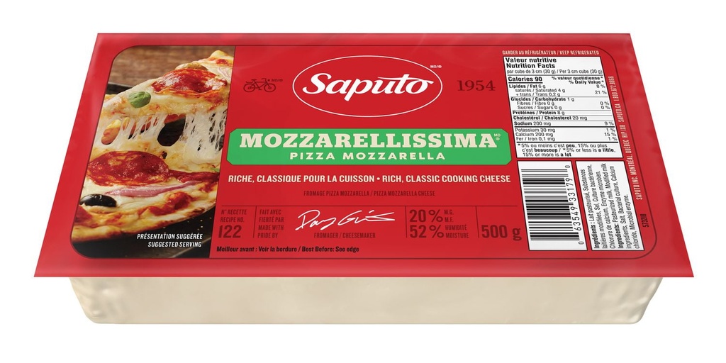 Saputo Fromage Mozzarellissima pizza mozzarella