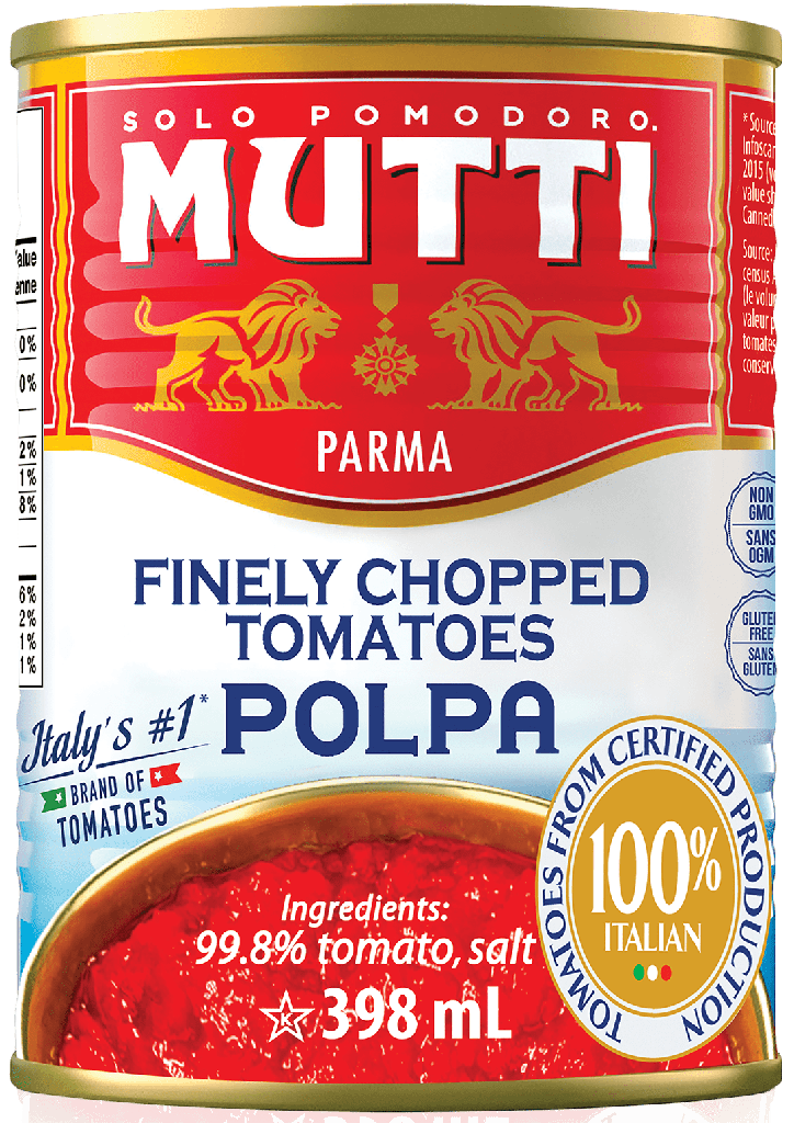 Mutti  Tomates Concassées Fines 398 mL