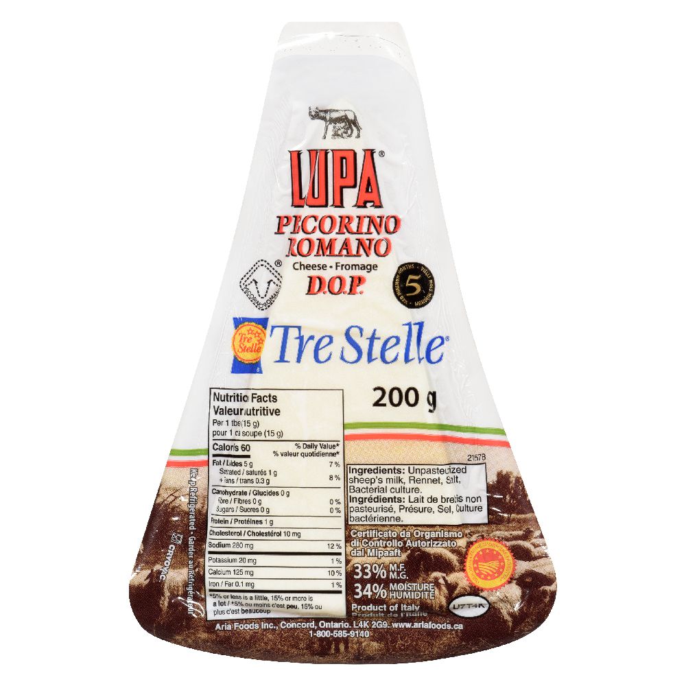 Formage Lupa Pecorino Romano Tre Stelle 200 g