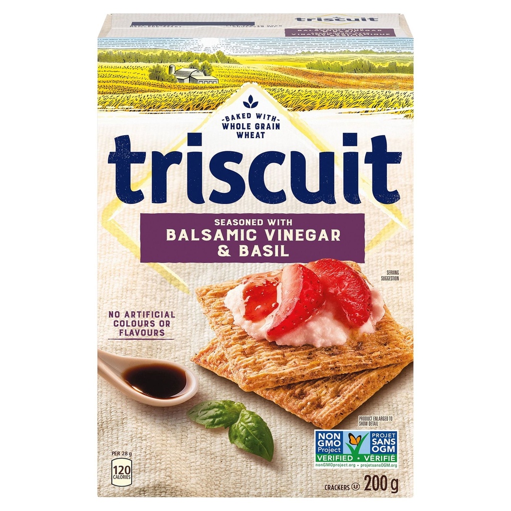 TRISCUIT Vinaigre Balsamique et Basilic Craquelins