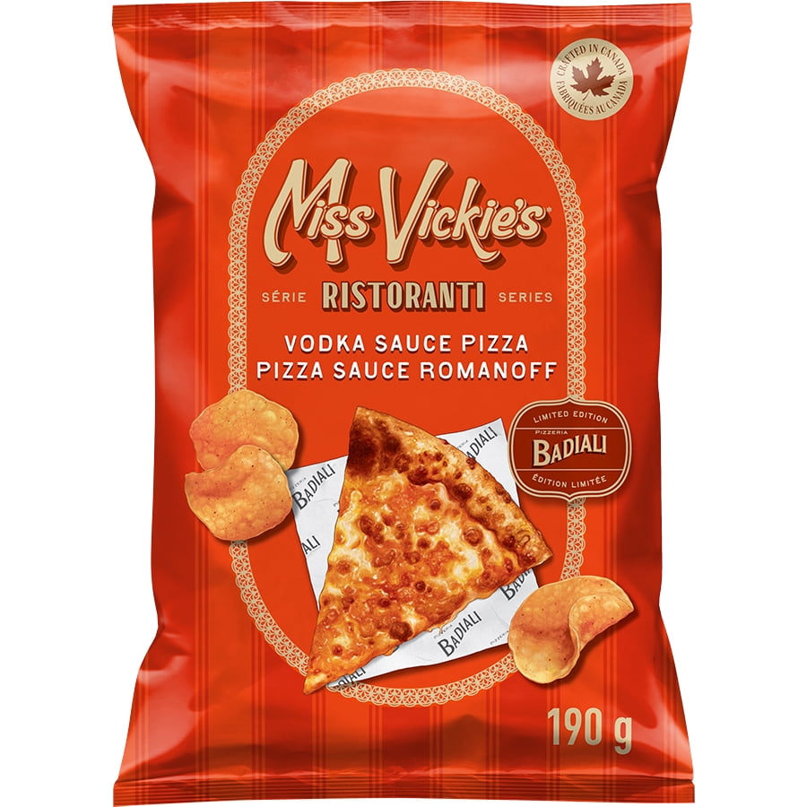 Miss Vickie's croustilles assaisonnées cuites à la marmite Pizza sauce Romanoff