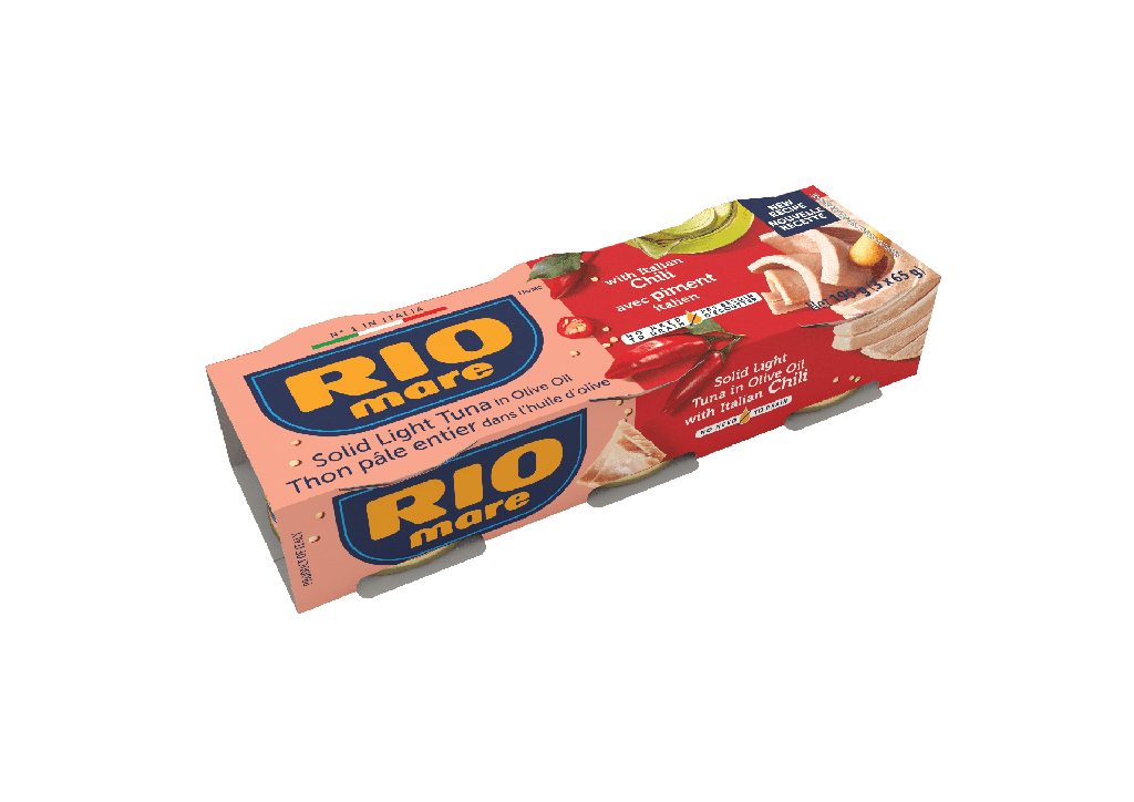 Rio Mare Thon Pâle Entire dans L’huile D’olive, avec Piment Italien, 3x65g