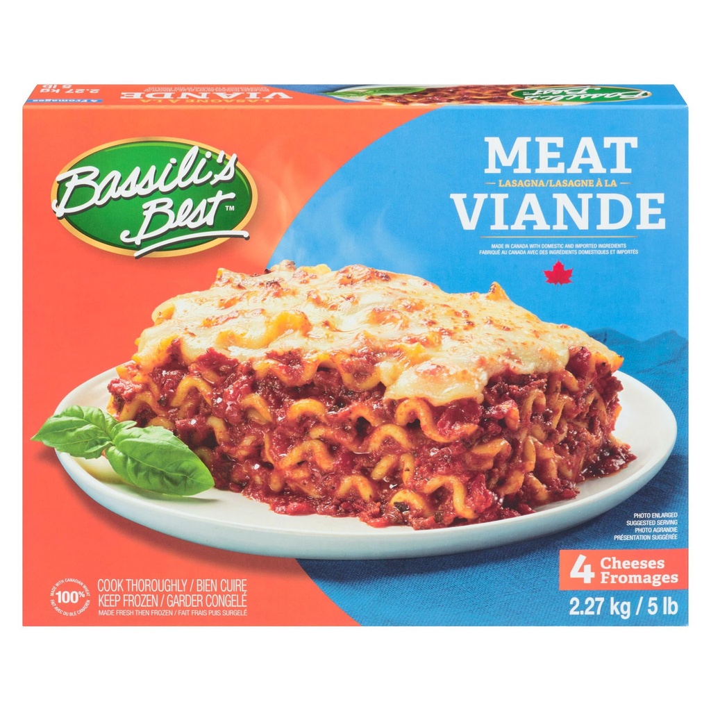 BASSILIS BEST Lasagne à la Viande 2.27kg
