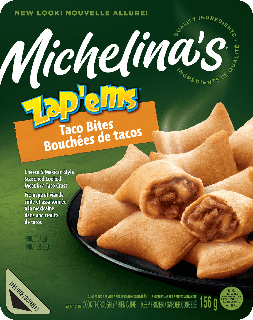 Michelina's Zap'ems Bouchees genre taco 156 g