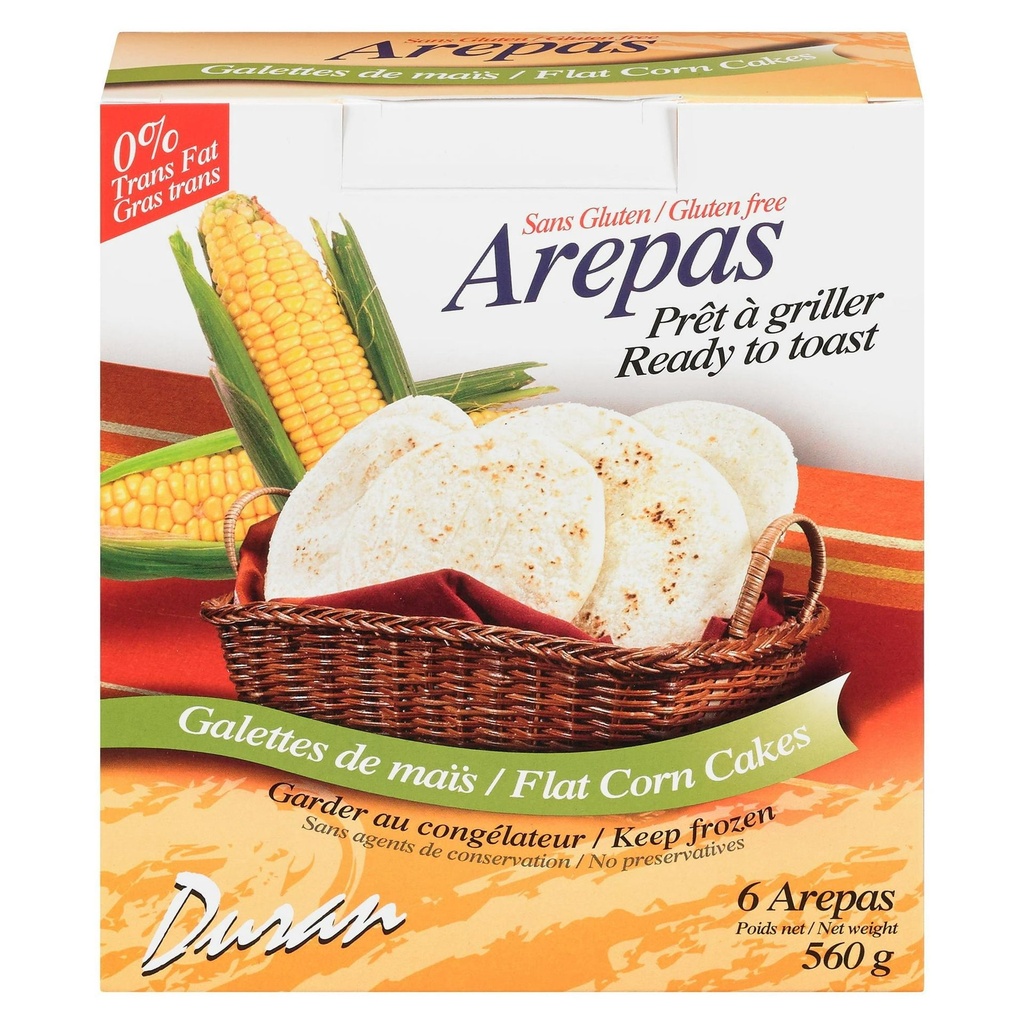 Brar's Galette de maïs Arepas de Duran 560g