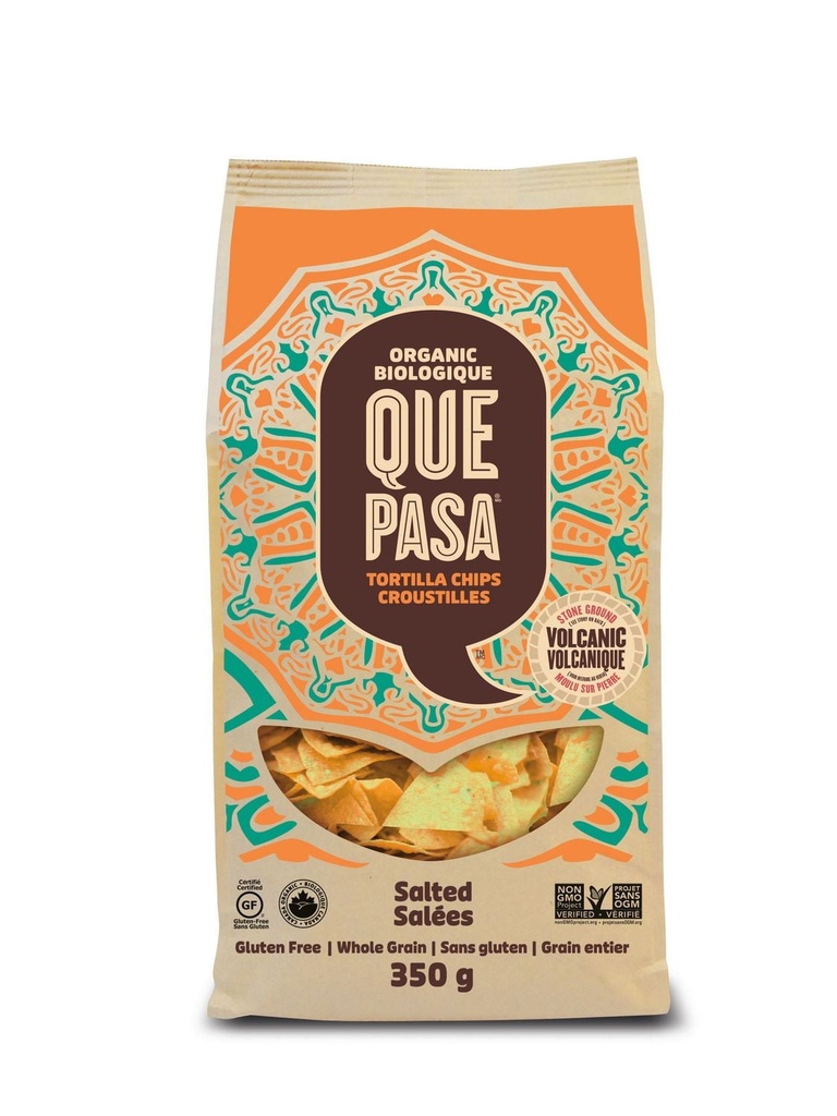 Croustilles tortillas salées biologiques Que Pasa