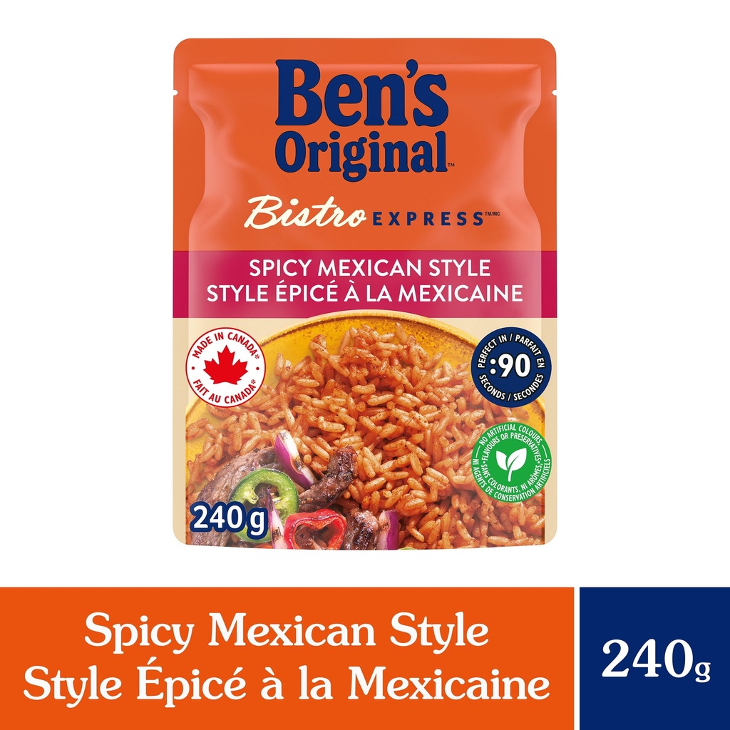 Ben's Original BEN’S ORIGINAL BISTRO EXPRESS Riz Épicé à la Mexicaine, Sachet de 240g