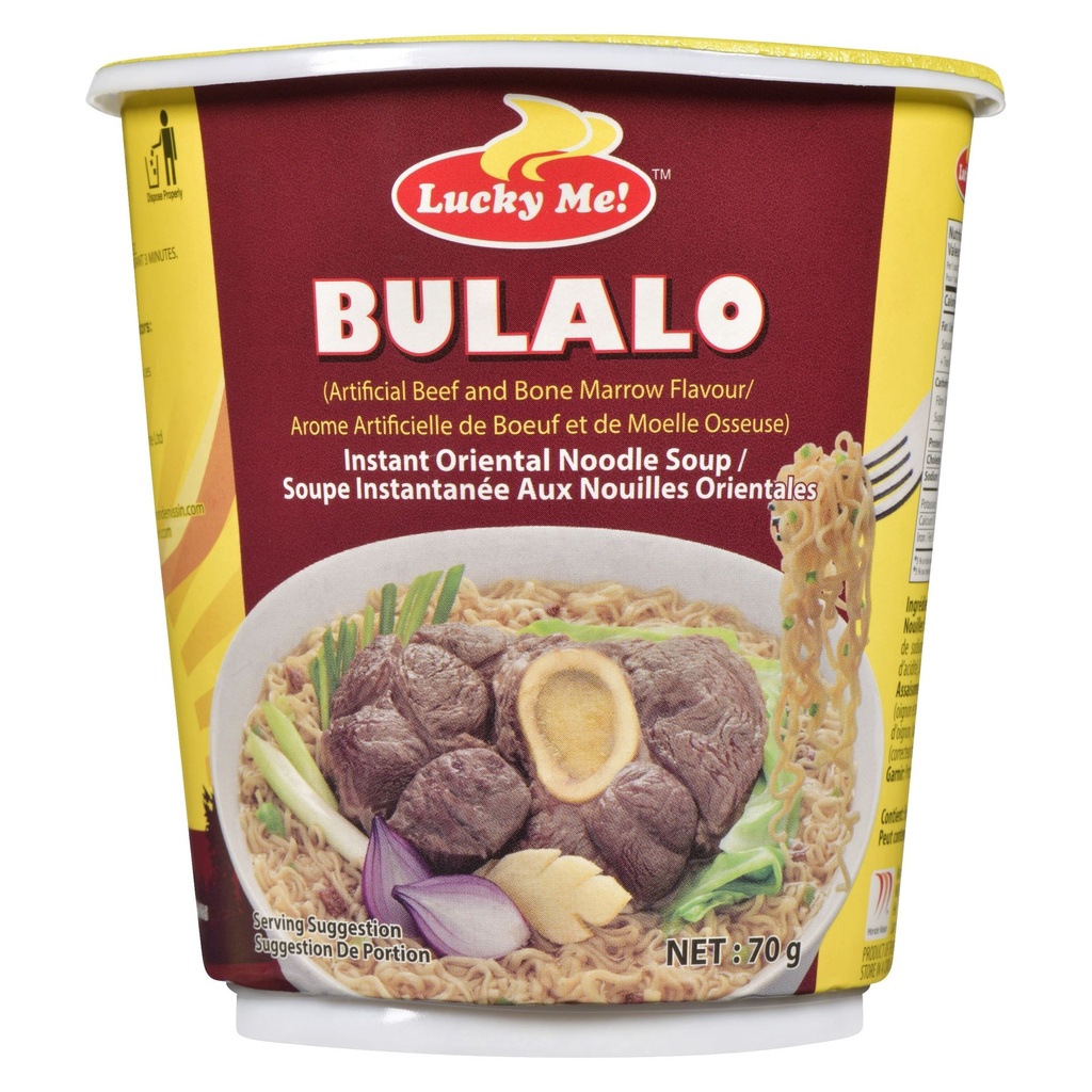 Lucky Me! Soupe Instantanée aux Nouilles Orientales Bulalo