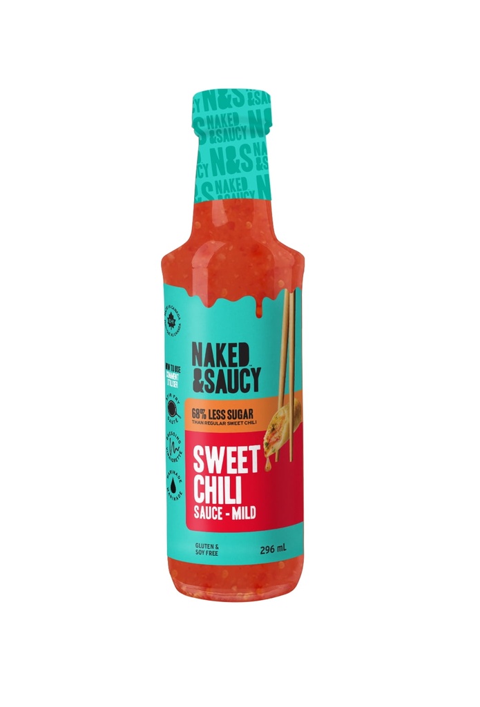 Sauce chili douce à faible teneur en sucre Naked & Saucy, 296 mL