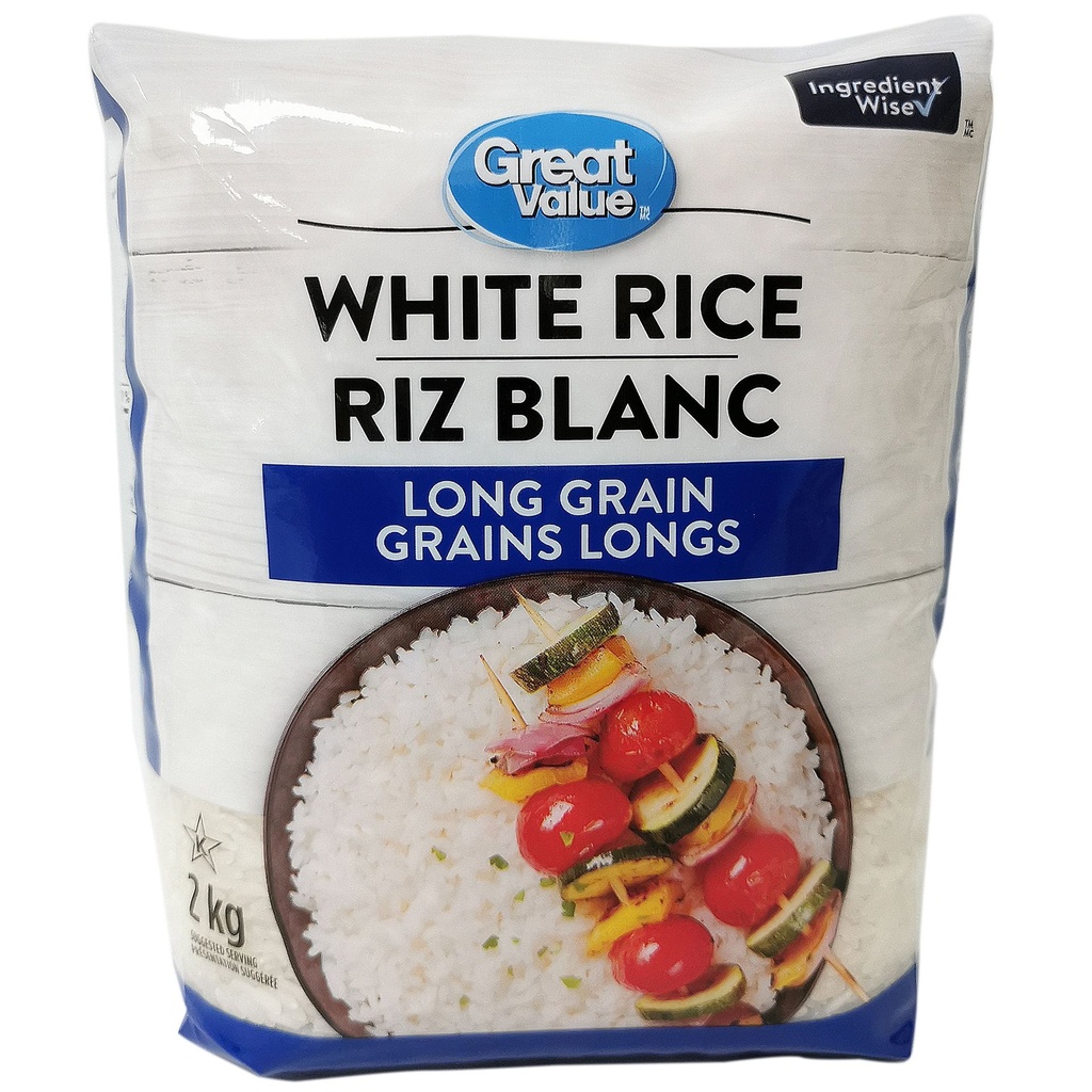Great Value Riz Blanc à Grains Longs