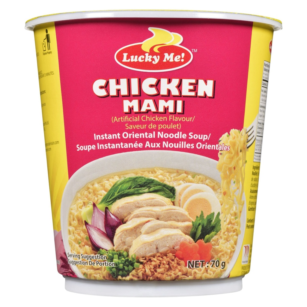 Lucky Me! Soupe Instantanée aux Nouilles Orientales Chicken Mami