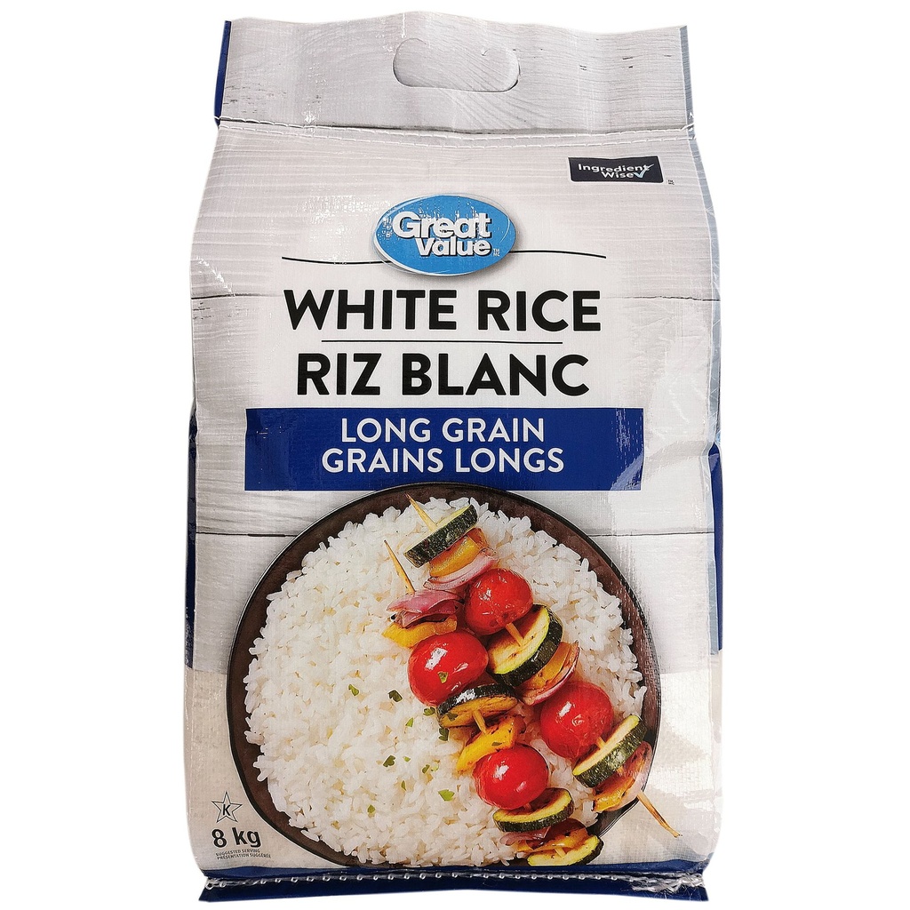 Great Value Riz Blanc à Longs Grains