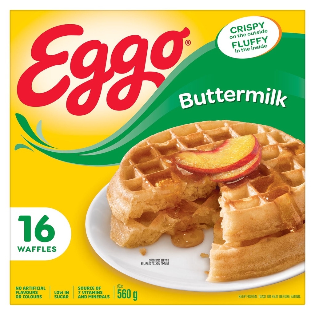 Gaufres EGGO* au babeurre, 560g (16 gaufres) 560 g, 16 gaufres
