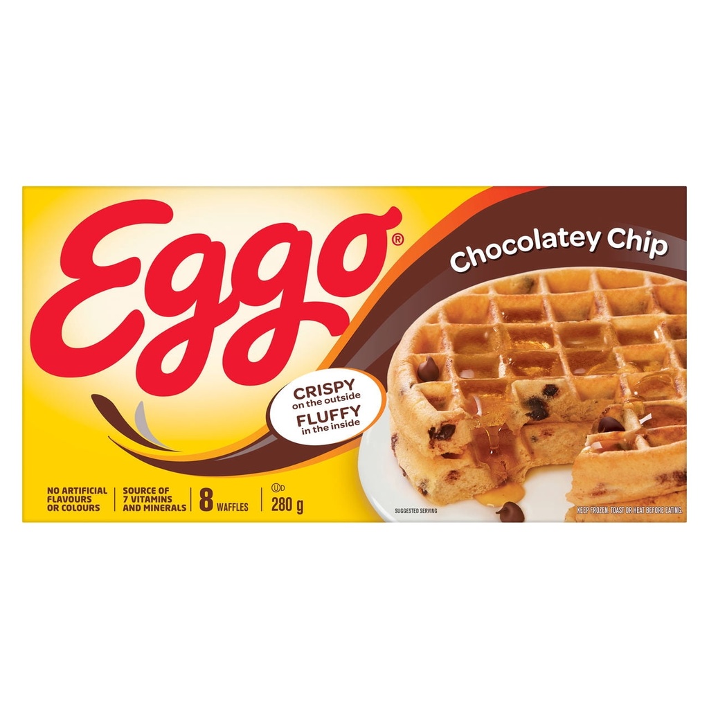 Gaufres EGGO* Brisures chocolatées, 280g (8 gaufres) 280 g, 8 gaufres