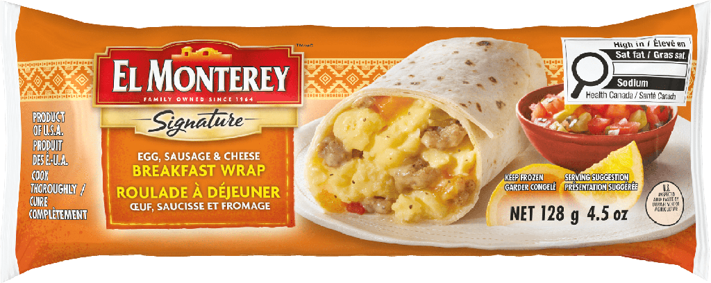 EL MONTEREY ROULADE A DEJEUNER OEUF, SAUCISSE ET FROMAGE ROULADE OEUF, SAUCISSE ET FROMAGE