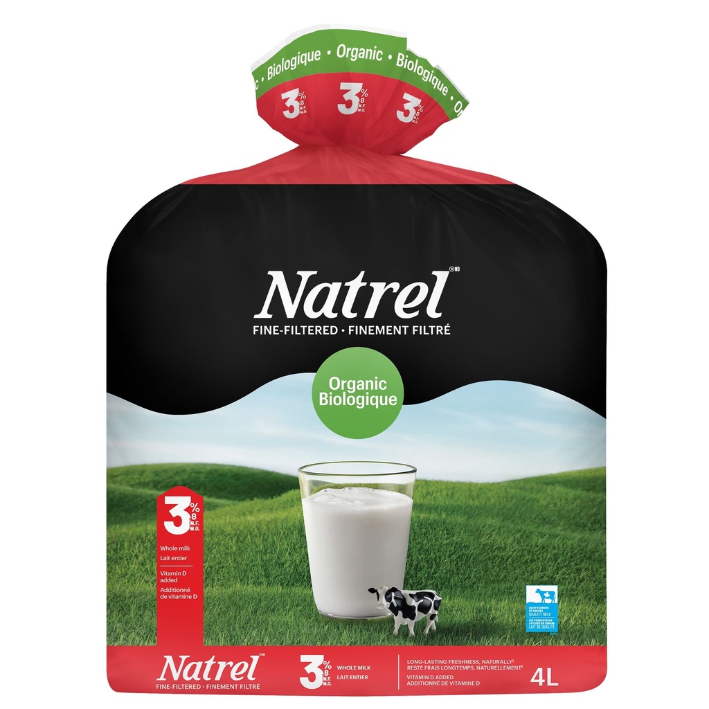 Natrel Lait Biologique Finement Filtré 3.8 %