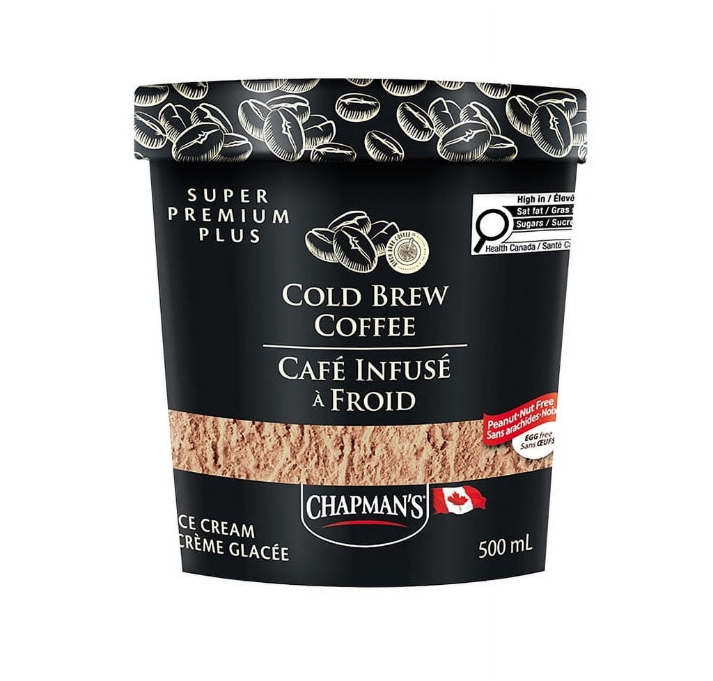 Crème glacée Chapman's Chapman's Super Premium Plus Crème Glacée au Café Infusé à Froid en Pot 500ml
