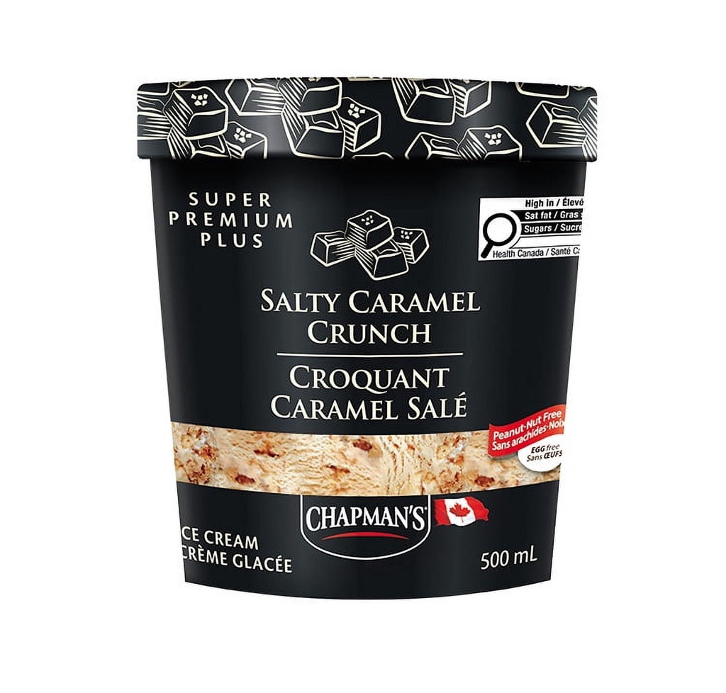 Crème glacée Chapman's Chapman's Super Premium Plus Crème Glacée Croquant Caramel Salé en Pot 500ml