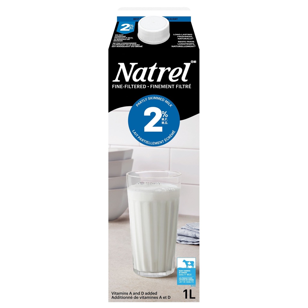 Natrel Lait 2 % Finement Filtré