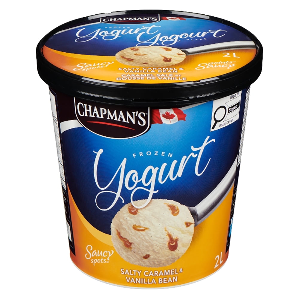 Crème glacée Chapman's Chapman's Yogourt Glacé Caramel Salé et Gousse de Vanille en Bac 2L