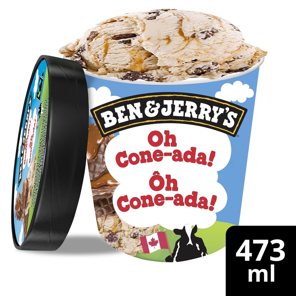 Ben & Jerry's Ôh Cone-ada! Crème Glacée 473 ml