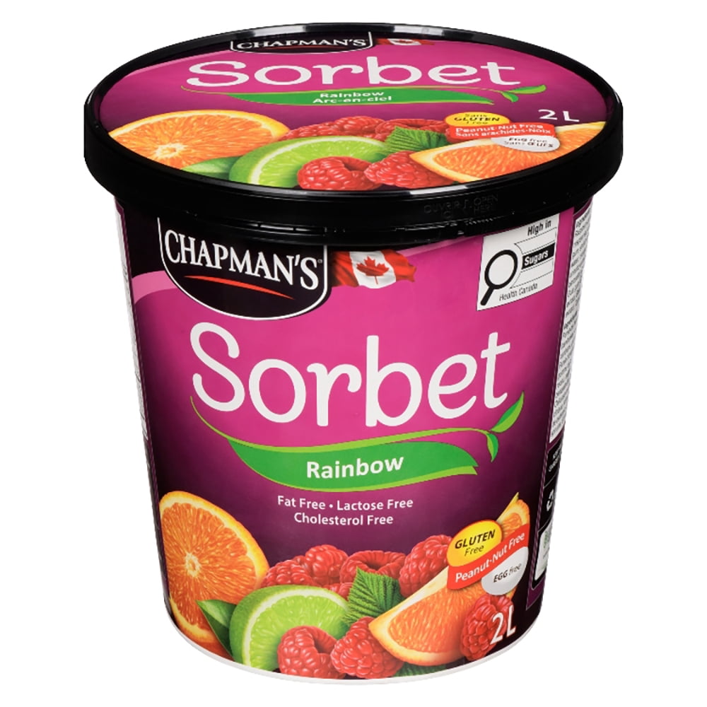 Crème glacée Chapman's Chapman's Sorbet Arc-en-Ciel en Bac 2L