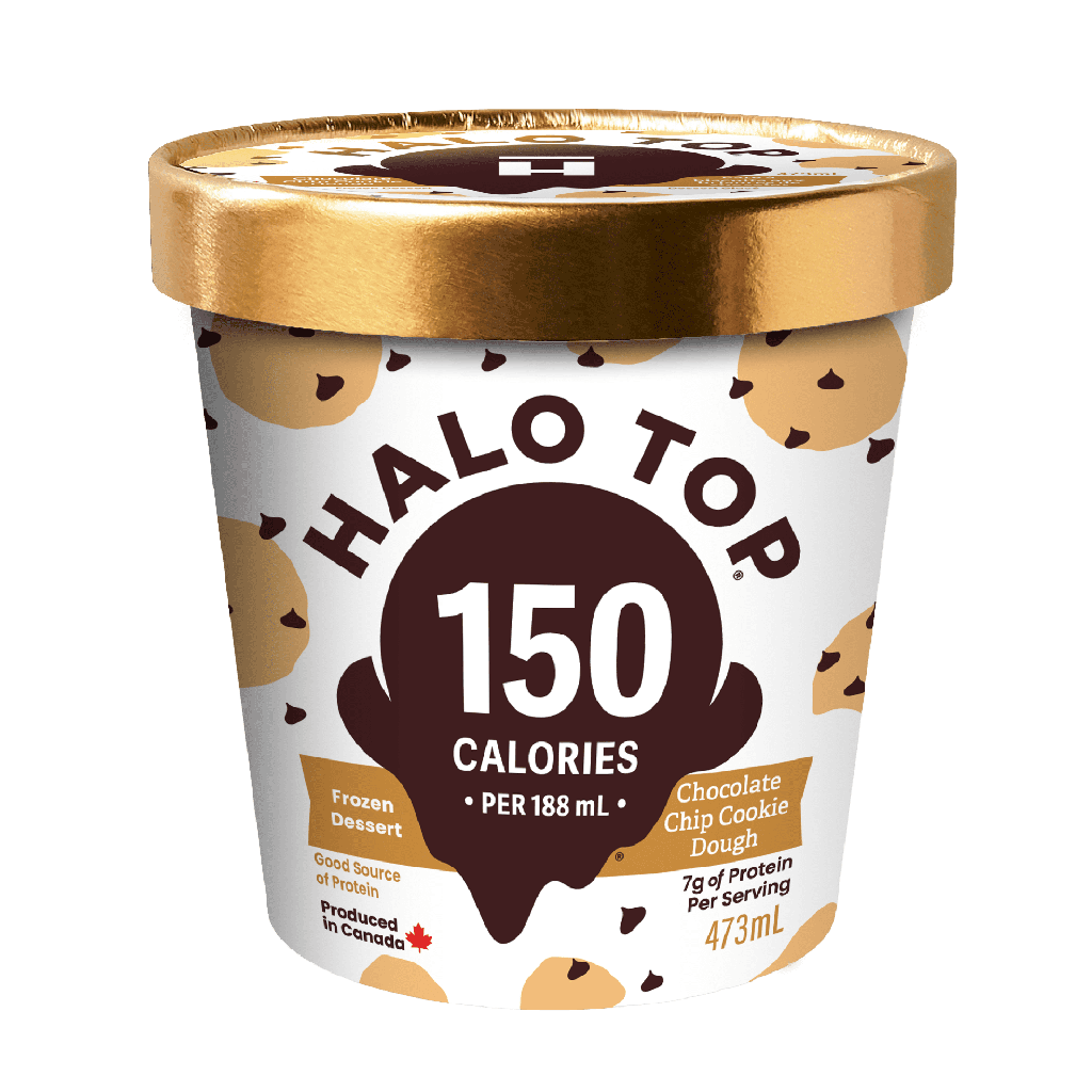 Halo Top Dessert Glacé à la Pâte à Biscuits aux Brisures de Chocolat 437 ml
