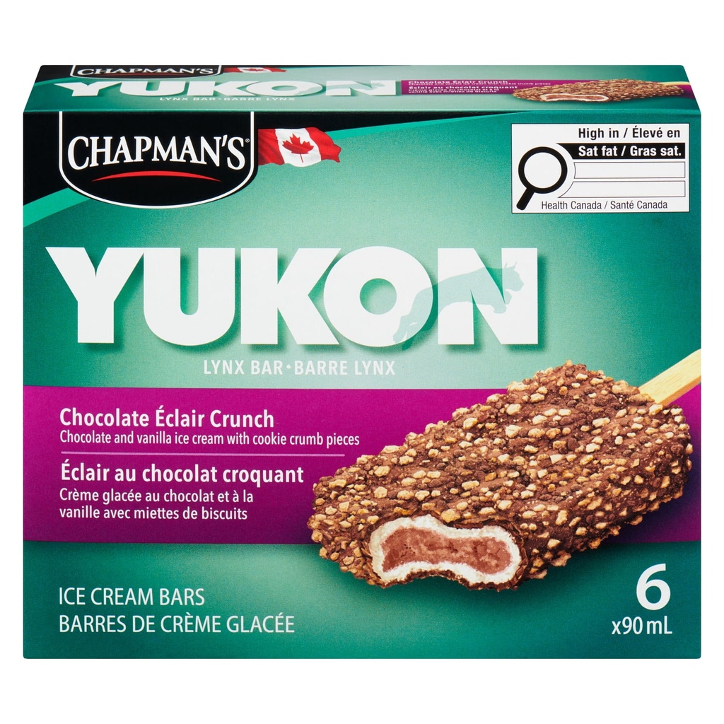 Chapman's Yukon Lynx Éclair au Chocolat Croquant en Boîte 6 x 90 ml