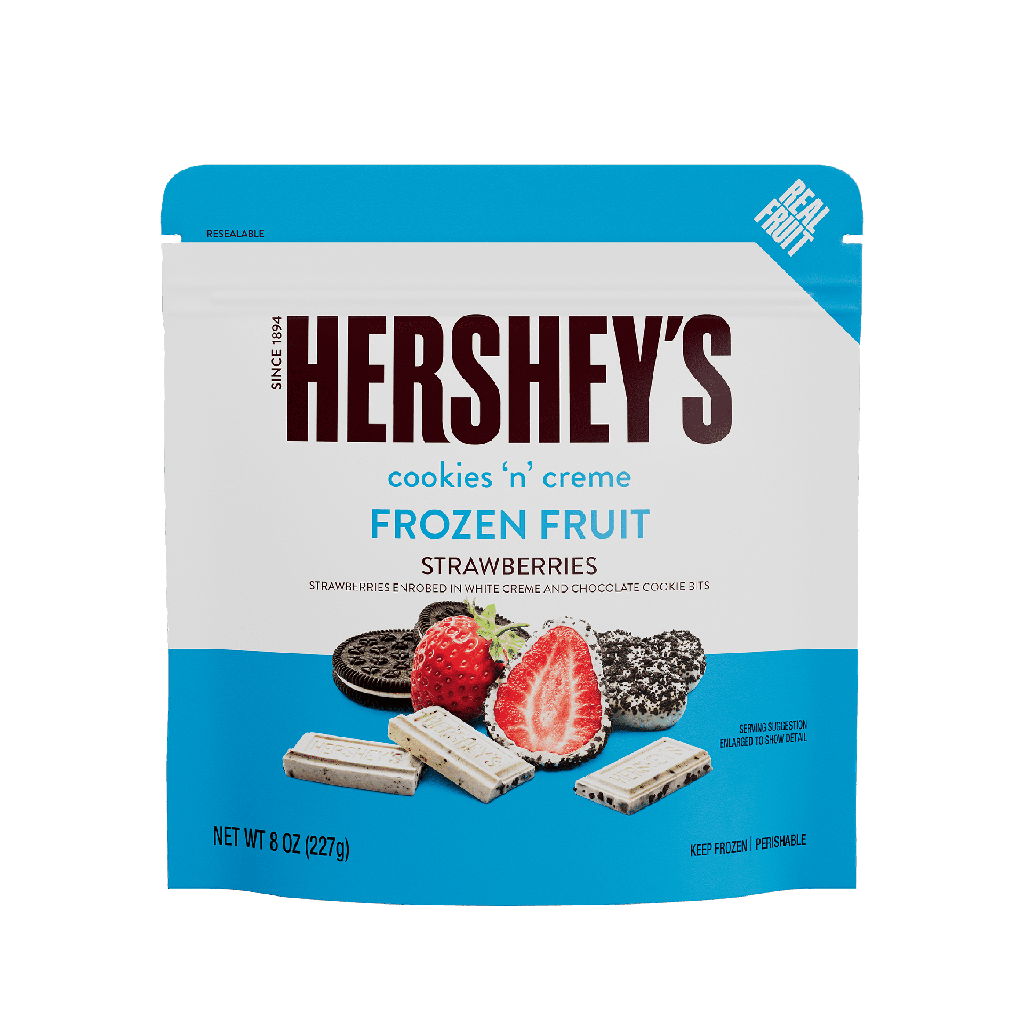 Hershey's Fraises Enrobées de Cookies ‘N' Creme, (Surgelées) 227g