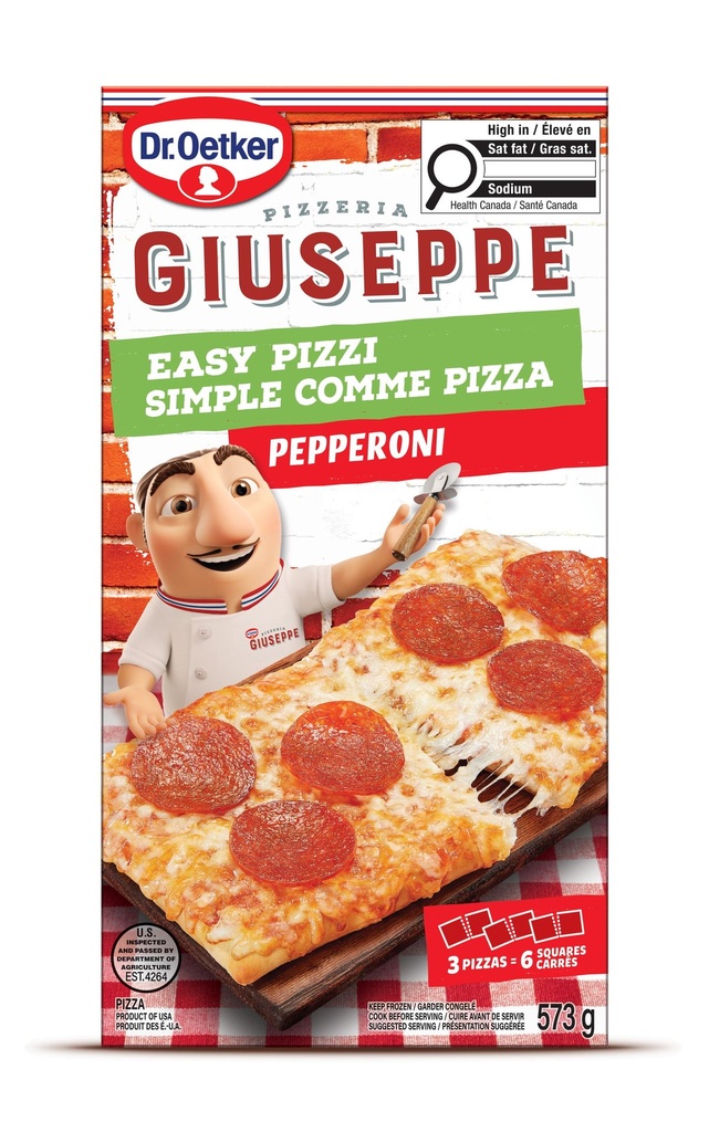 Dr. Oetker Giuseppe Pizzeria Simple Comme Pizza Pepperoni 573 g