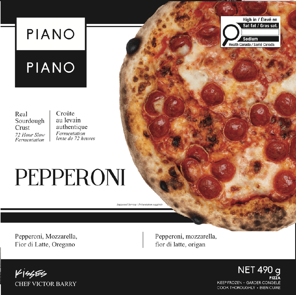 503104 Pizza Pepperoni Surgelée de la Marque Piano Piano. Piano Piano Brand Pepperoni Pizza