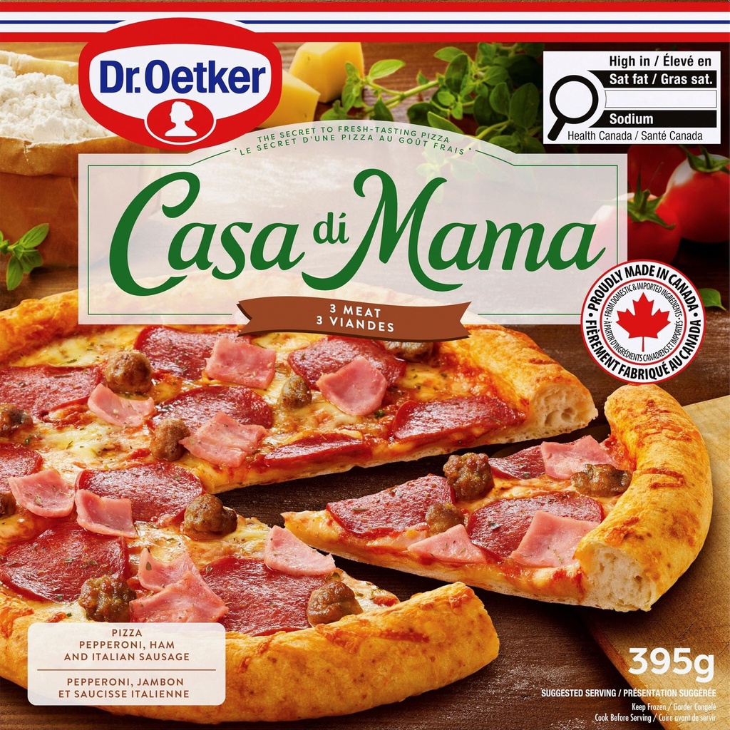 Dr. Oetker Casa di Mama Pizza 3 Viandes 395g