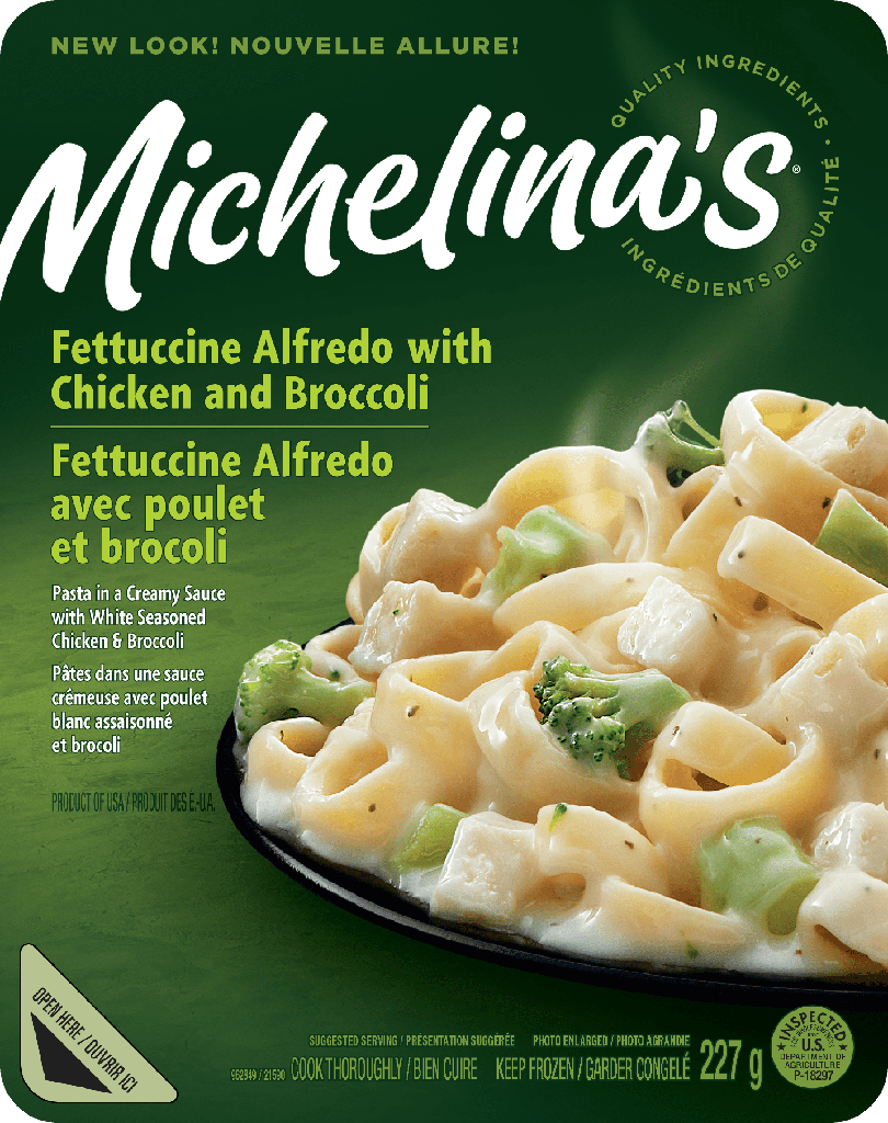 Michelina's Fettuccini Alfredo au poulet et au brocoli Fettuccin Alfred au Poul & Brc