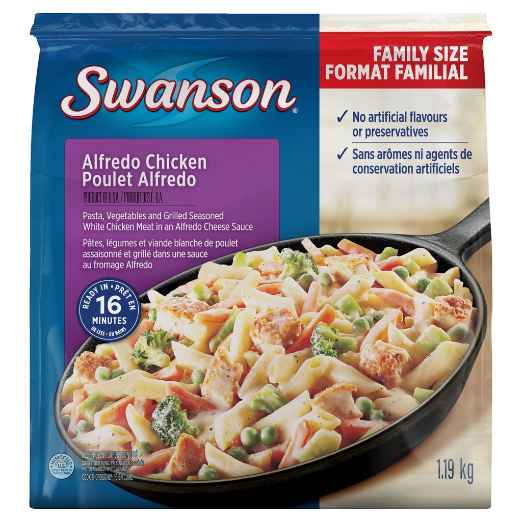 Swanson® Swanson Repas de Poulet Alfredo 1.19 kg