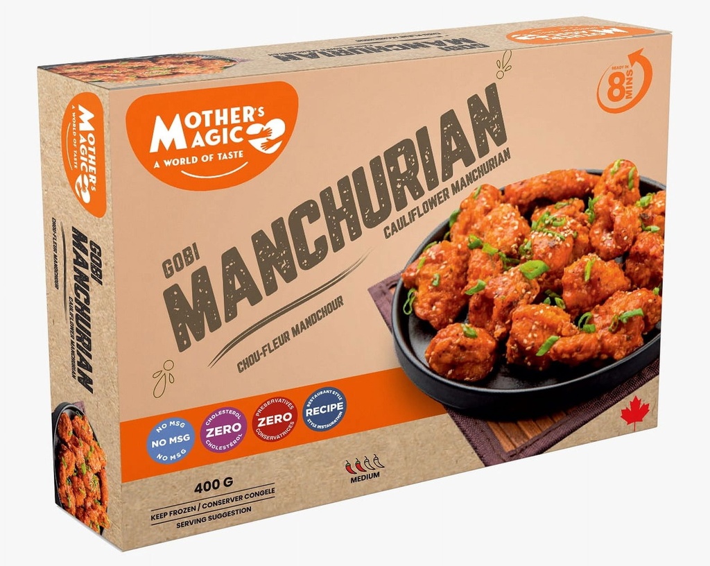 MOTHER'S MAGIC Manchurian de chou-fleur Gobi Mother’s Magic 400 g Gobi Manchurian 400 g surgelé prêt à cuire indo-chinois