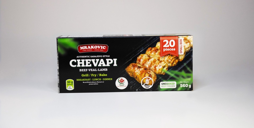 Ćevapi authentiques de style sarajevien Mrakovic (bouef,veau,agneau) Mrakovic Chevapi (bouef,veau,agneau)