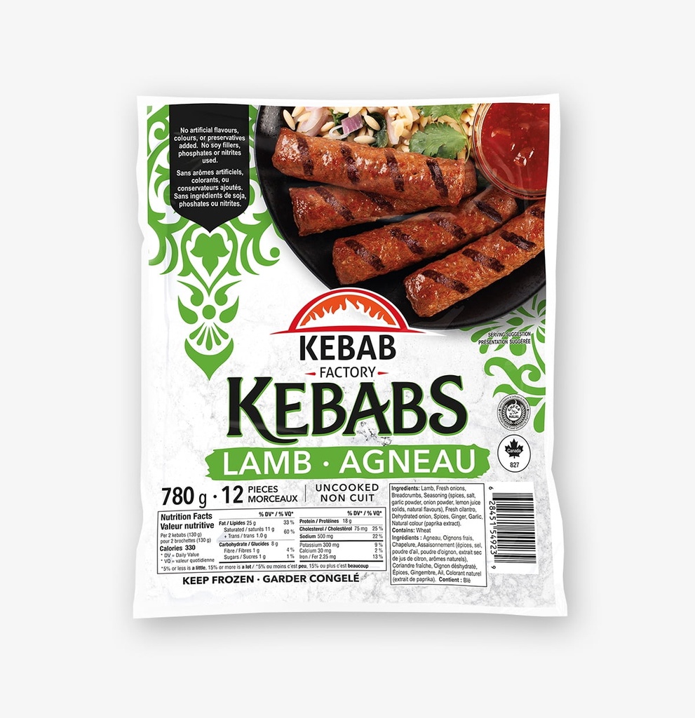 Kebab Factory Kebabs d'Agneau KF Kebabs d'Agneau
