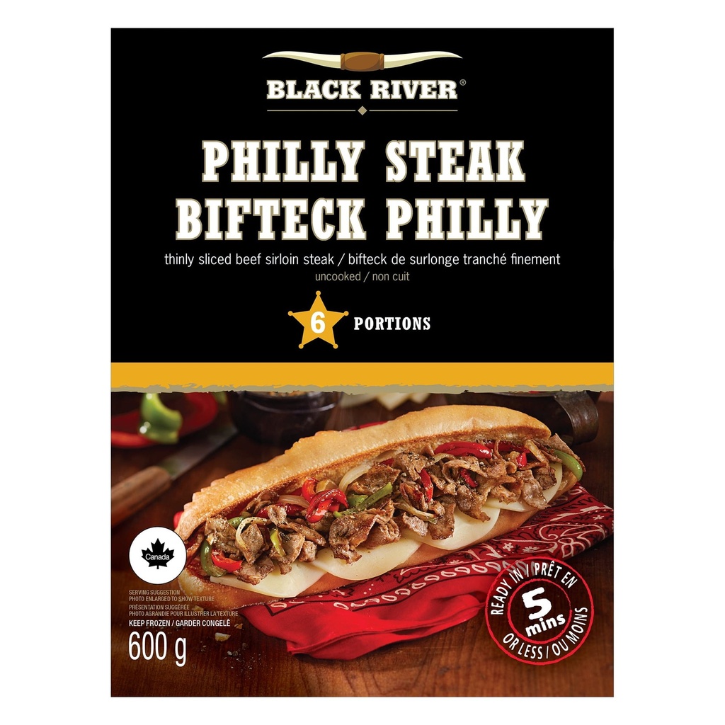 Black River Biftecks Philly 600g