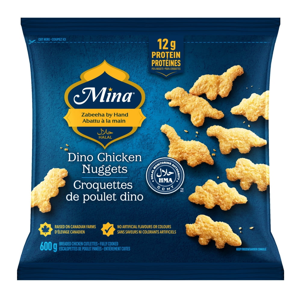 Mina Croquettes de poitrine de poulet dino halal 600 g