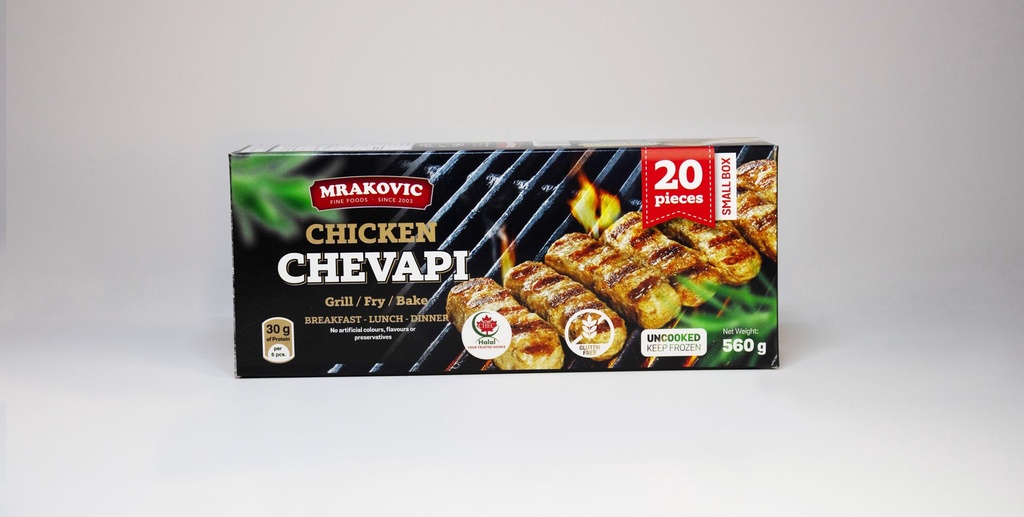Ćevapi authentiques de style sarajevien Mrakovic (poulet) Mrakovic Chevapi (poulet)