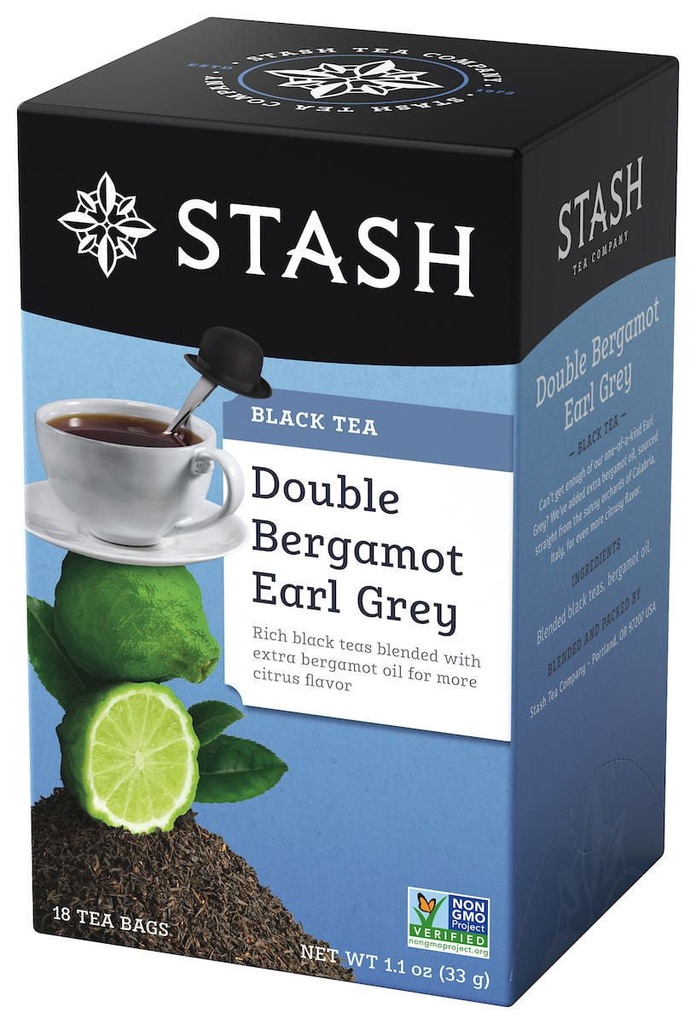 Stash Tea Thé noir Earl Grey à double bergamote