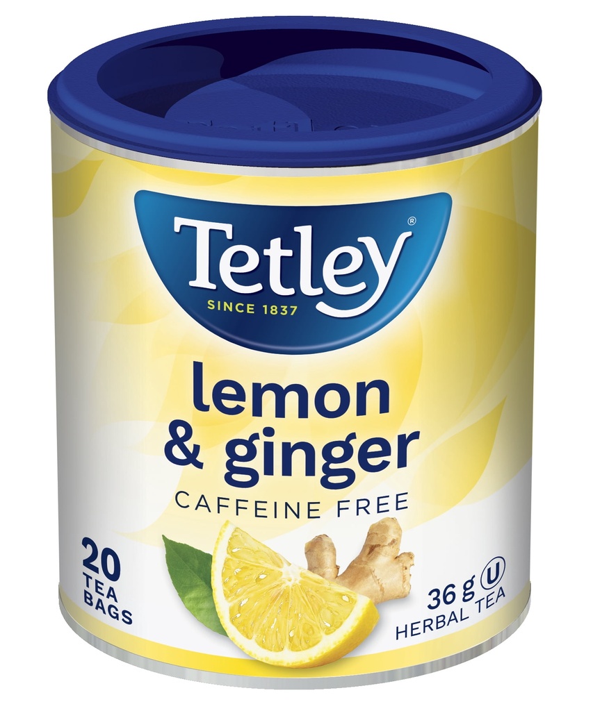 Thé Tetley Tetley Tisane Citron et Gingembre